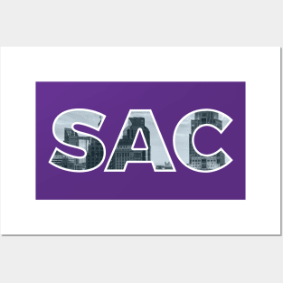 Sacramento Kings SAC Skyline Posters and Art